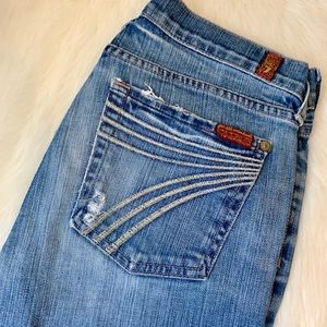 7 For All Mankind Dojo Flare Jeans Size 27